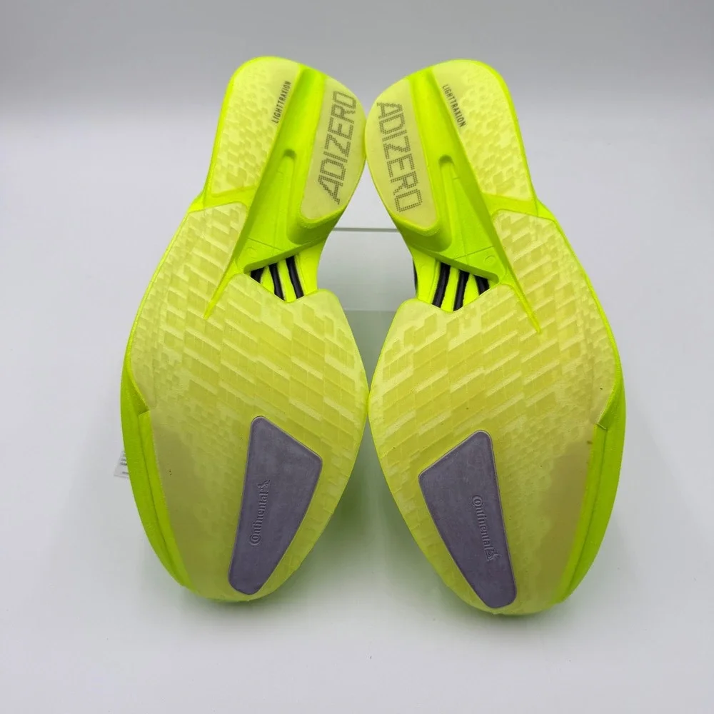 Adidas Adizero Adios Pro 4 Lucid Lemon Black JR6364 Men's Size 12 - Picture 5 of 16